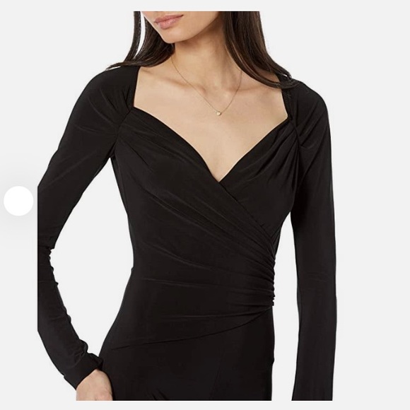 Norma Kamali sweetheart catsuit black long sleeve - Picture 5 of 10